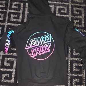 Big boys Santa Cruz black donut hoodie